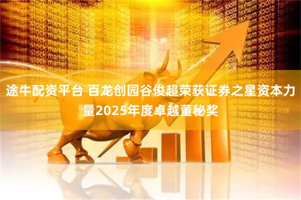 途牛配资平台 百龙创园谷俊超荣获证券之星资本力量2025年度卓越董秘奖
